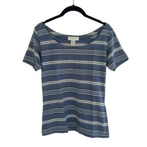 VTG Express Tricots Striped 90s Tee Size M